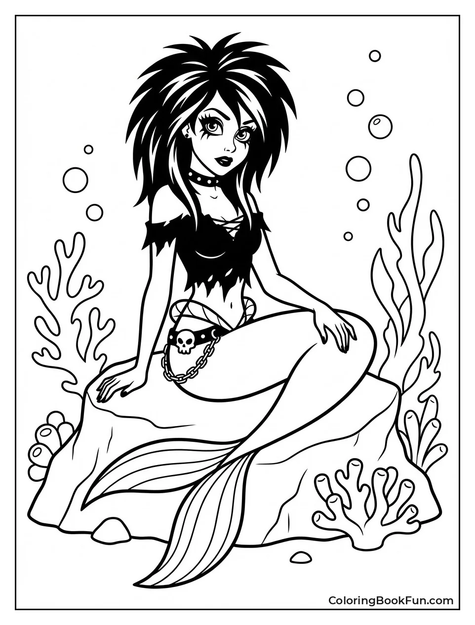 Emo Ariel Swims with Edge