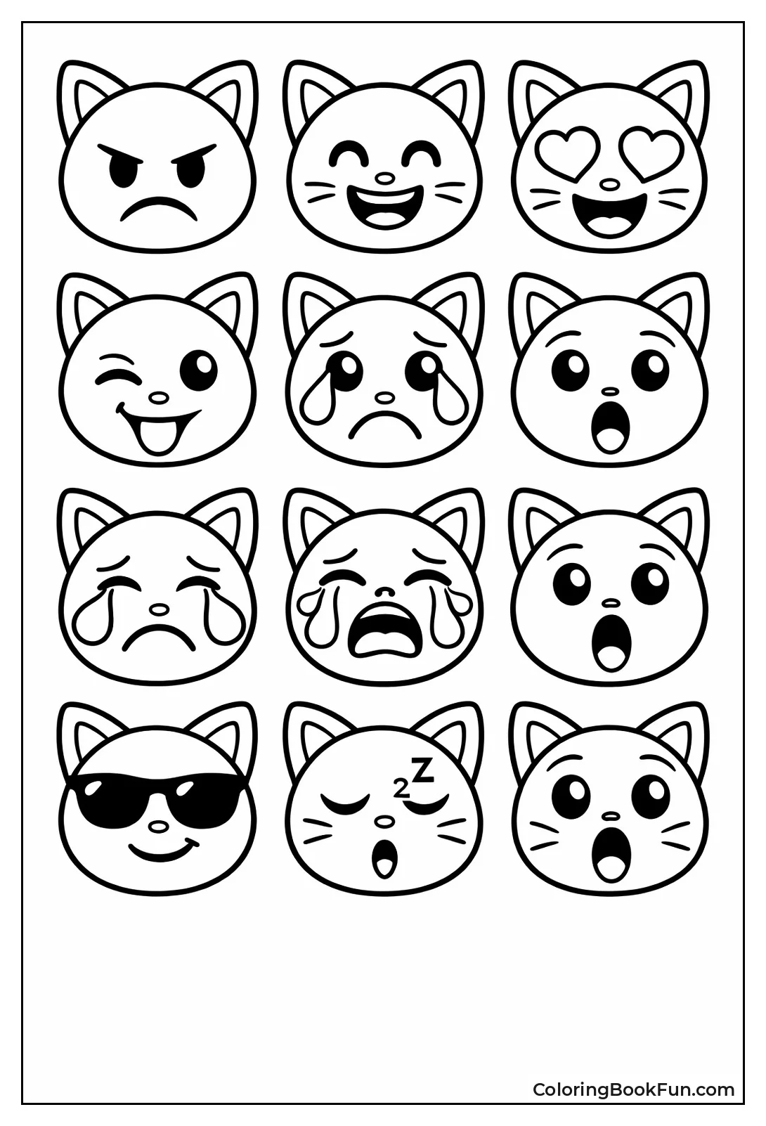 Cats in Different Moods