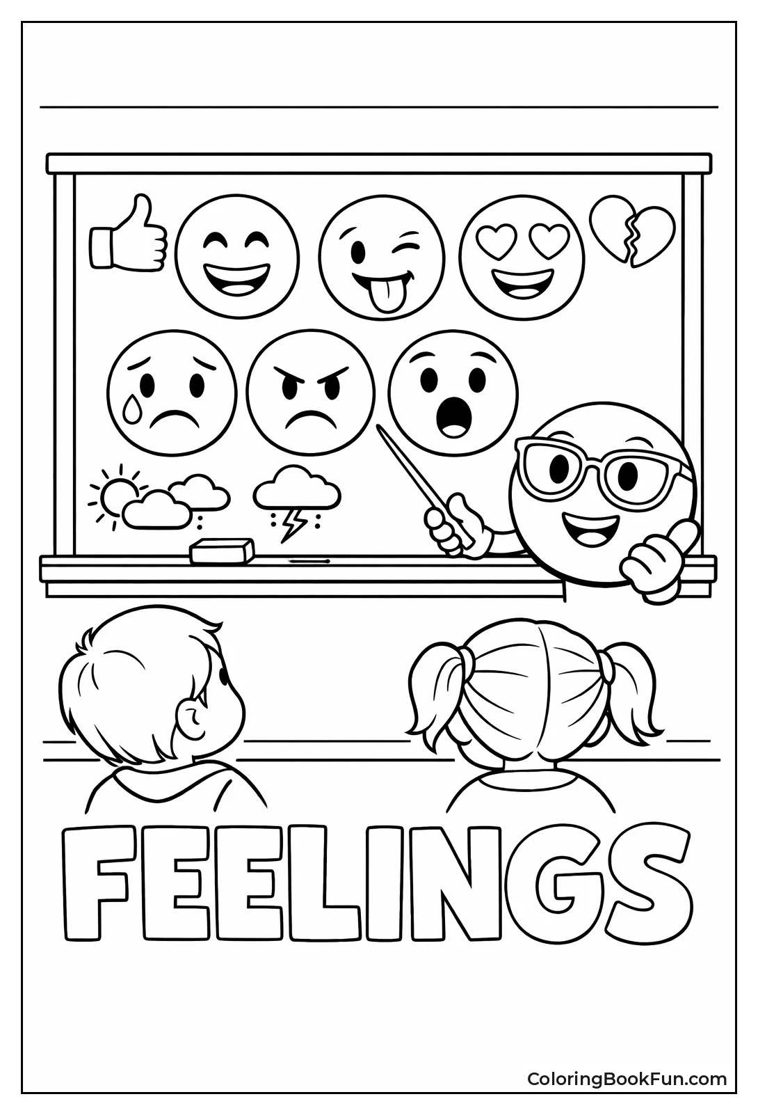 Chalkboard Emotion Faces