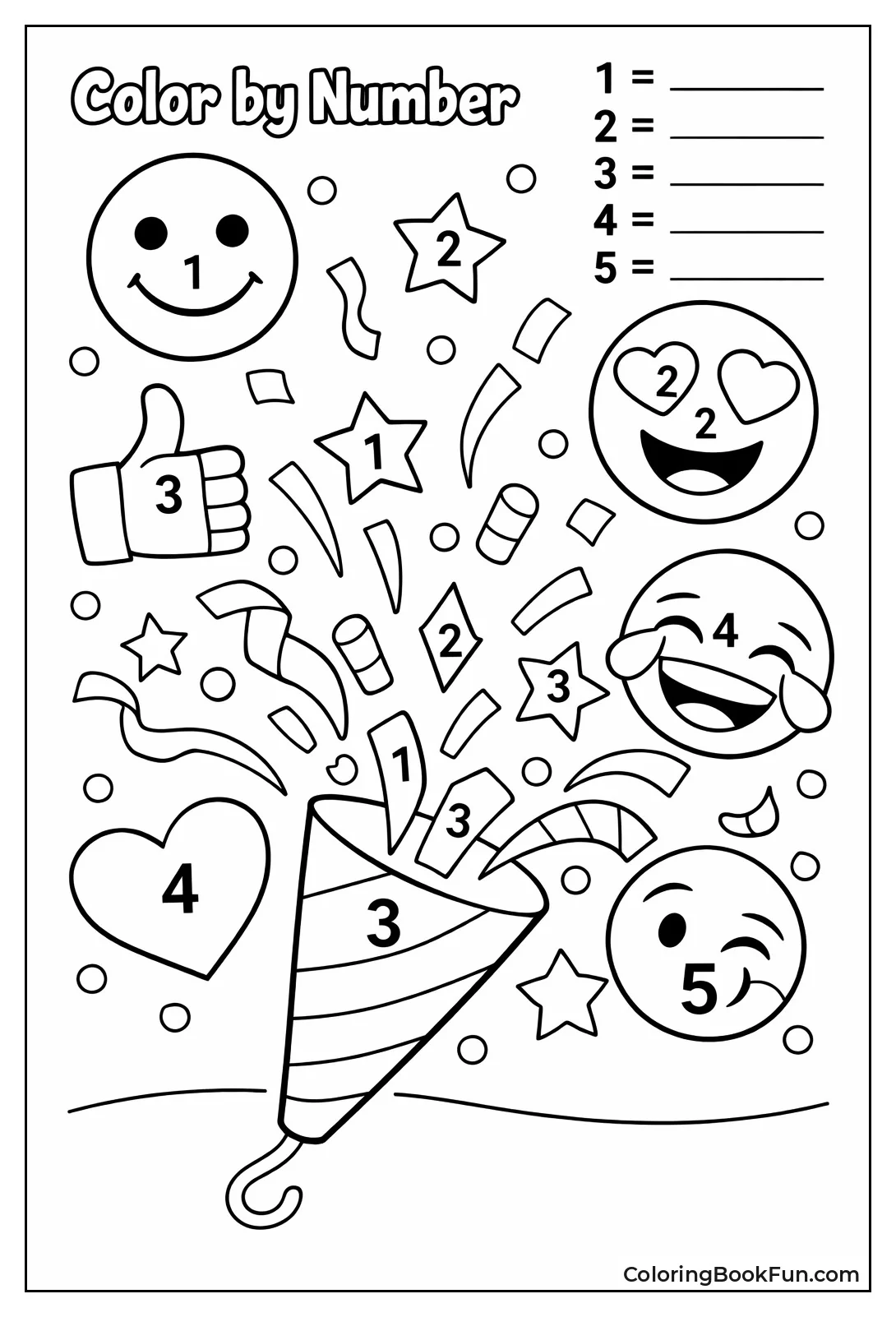 Exploding Popper with Confetti