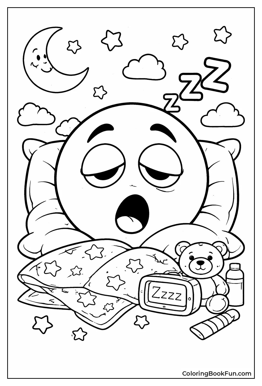 Sleepy Face with Zzz