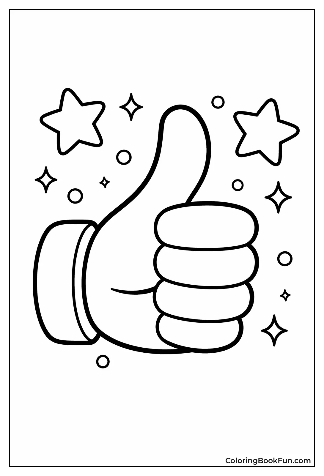 Thumbs Up with Stars