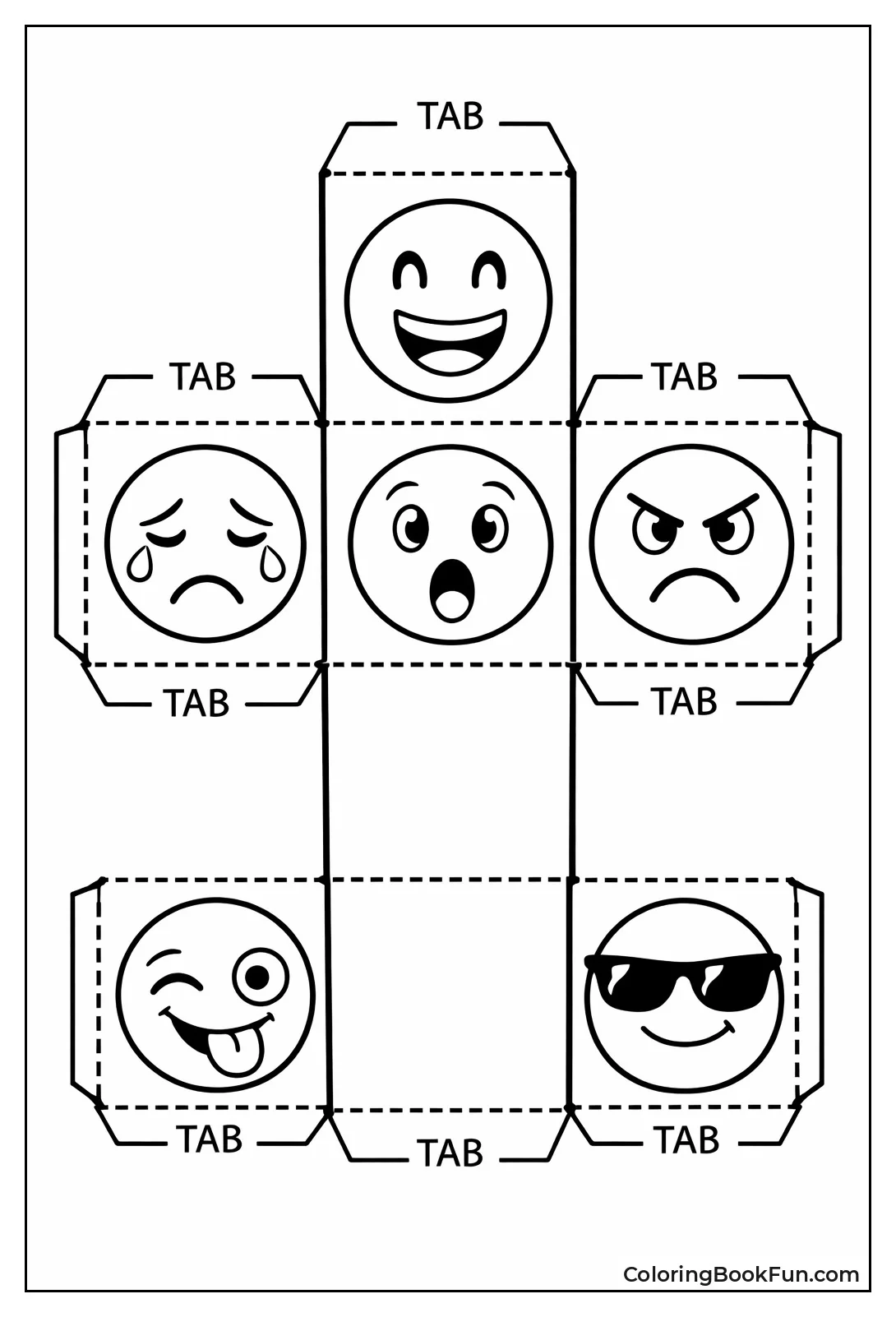 Foldable Emotion Dice
