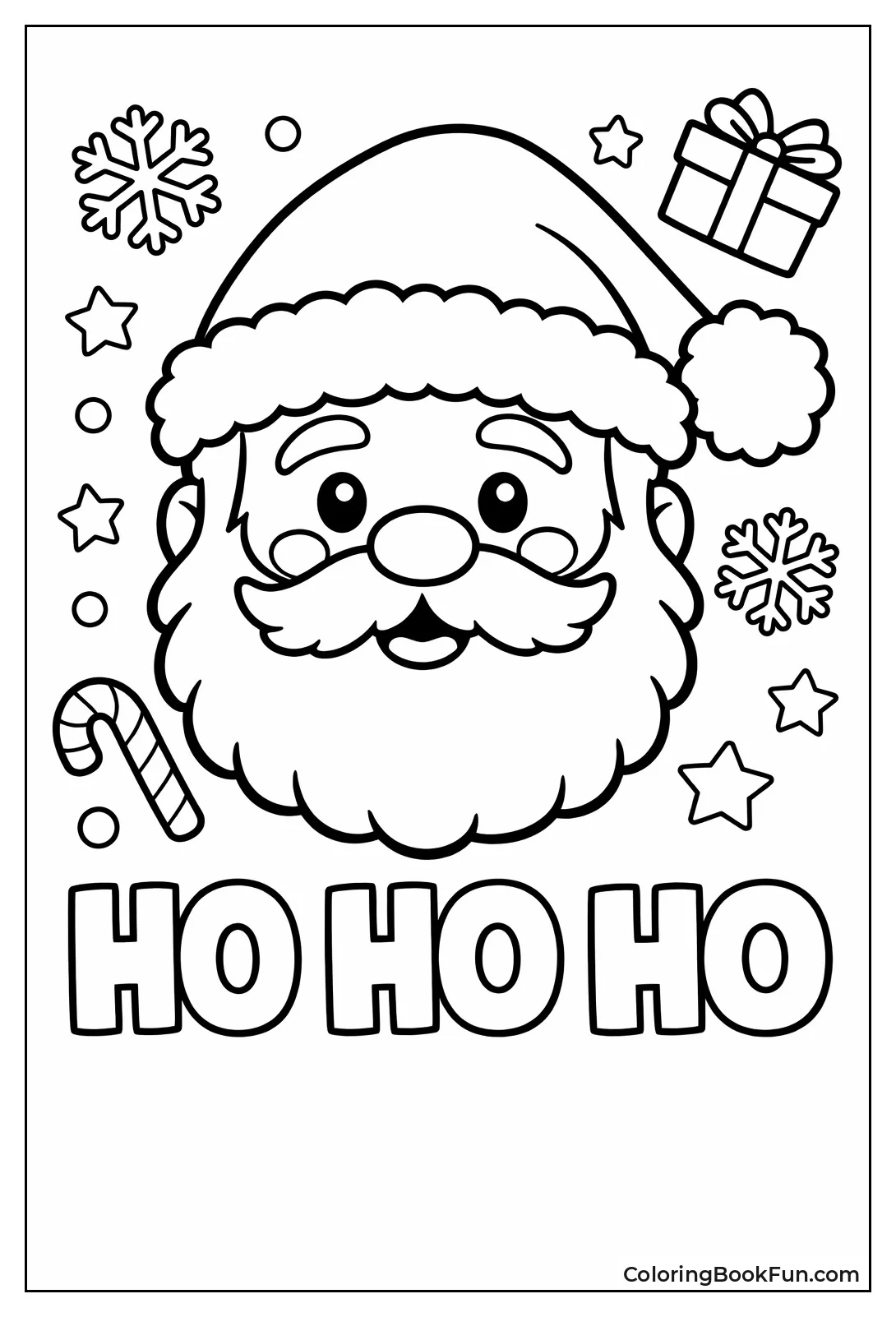 Jolly Santa with Beard