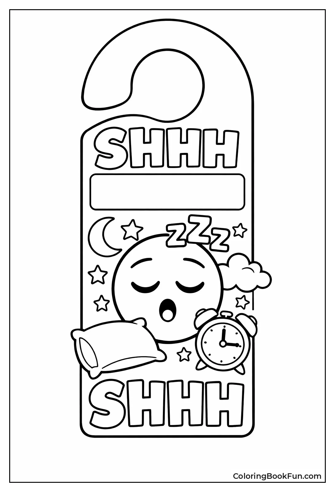 Sleeping Door Hanger