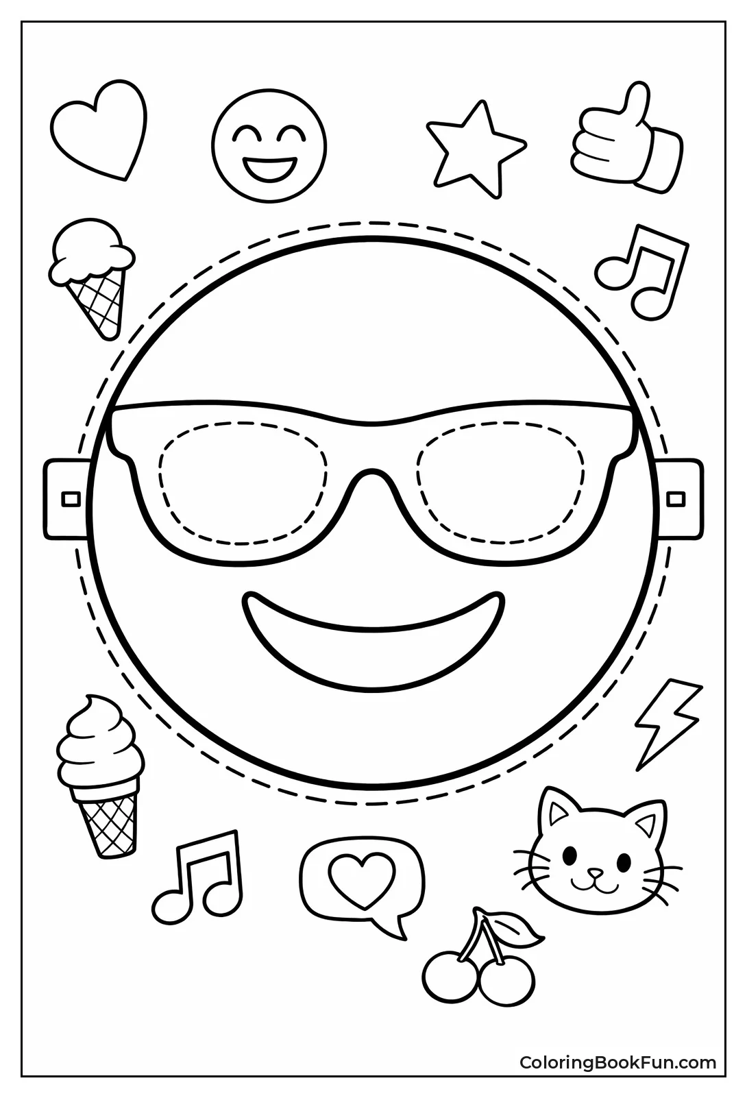 Sunglasses Emoji Mask