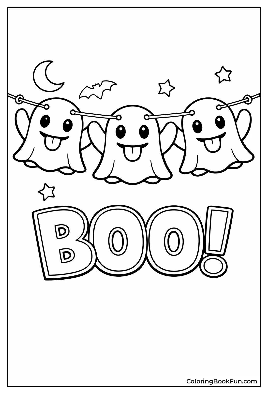 Ghost for Halloween Garland