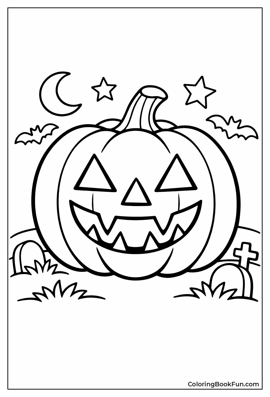 Grinning Jack-o-Lantern Pumpkin