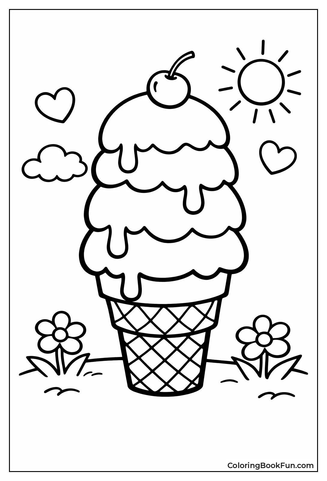 Ice Cream Scoop Cone