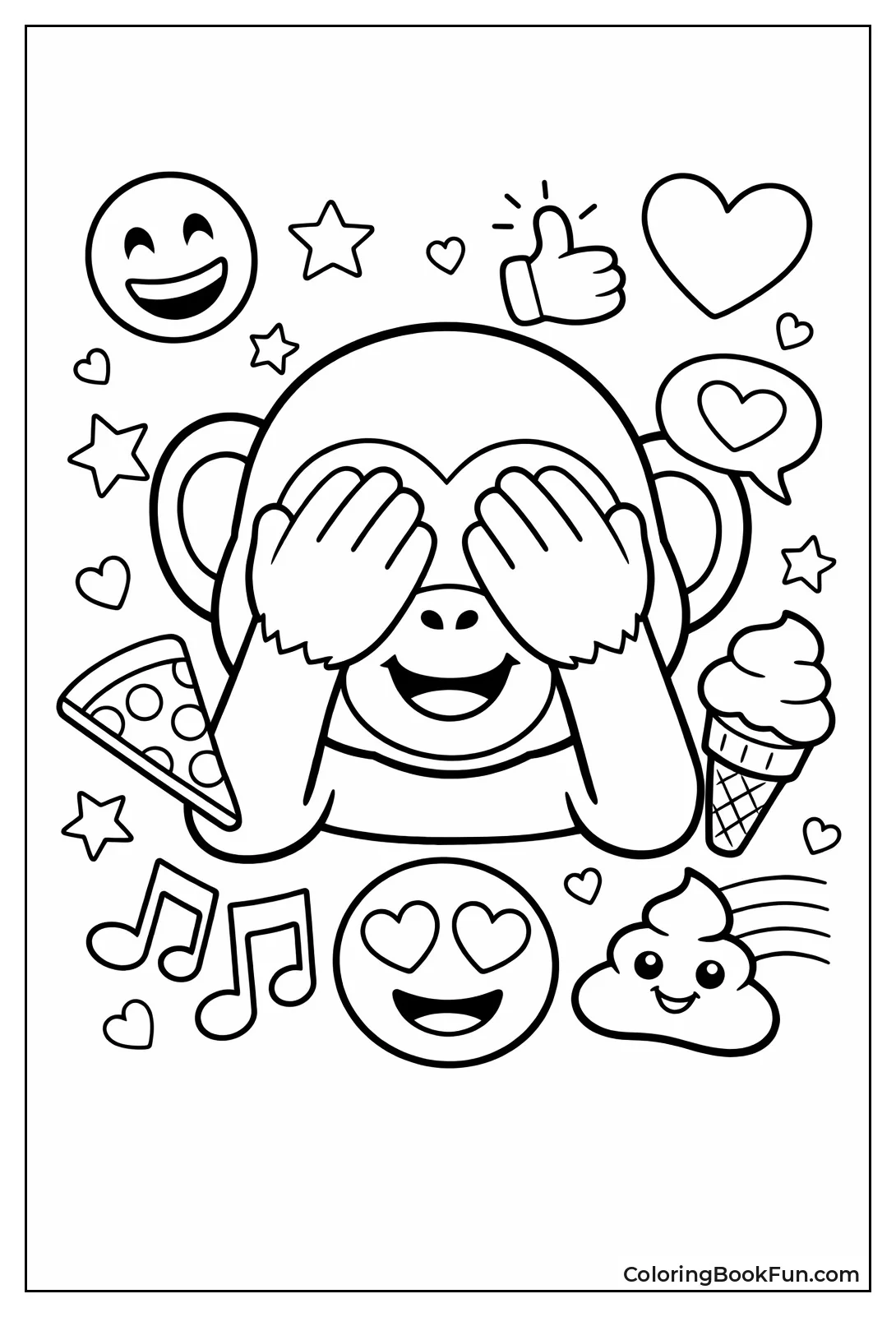 Monkey Covering Eyes