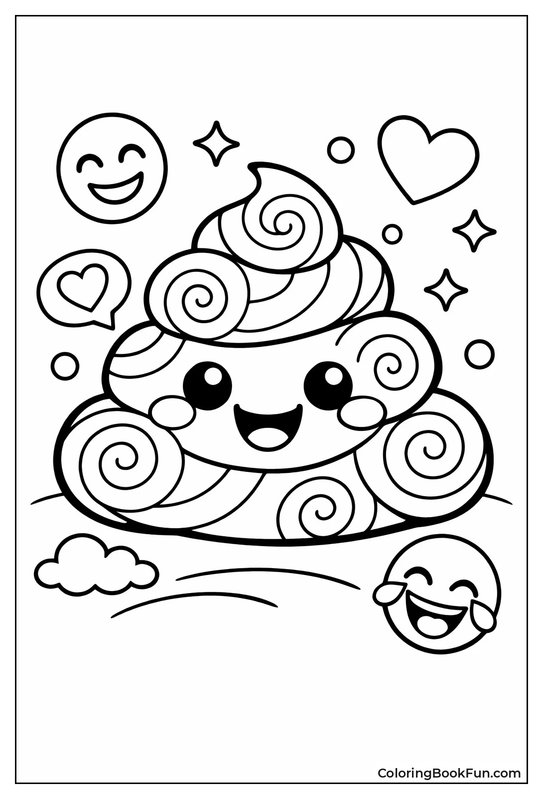 Smiling Swirly Poop