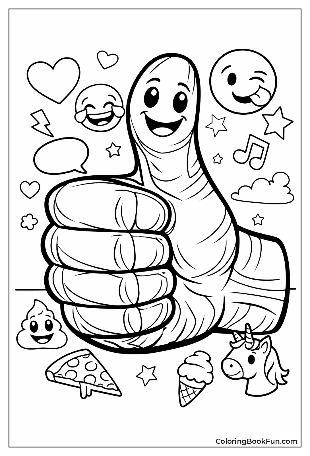 Thumbs Up Smiley Hand