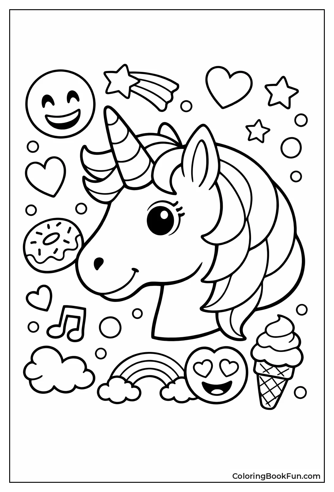 Unicorn Head Portrait