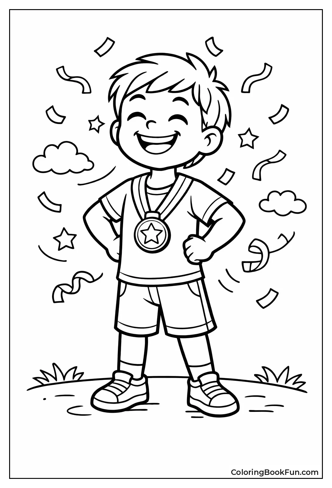 Proud Medal Boy