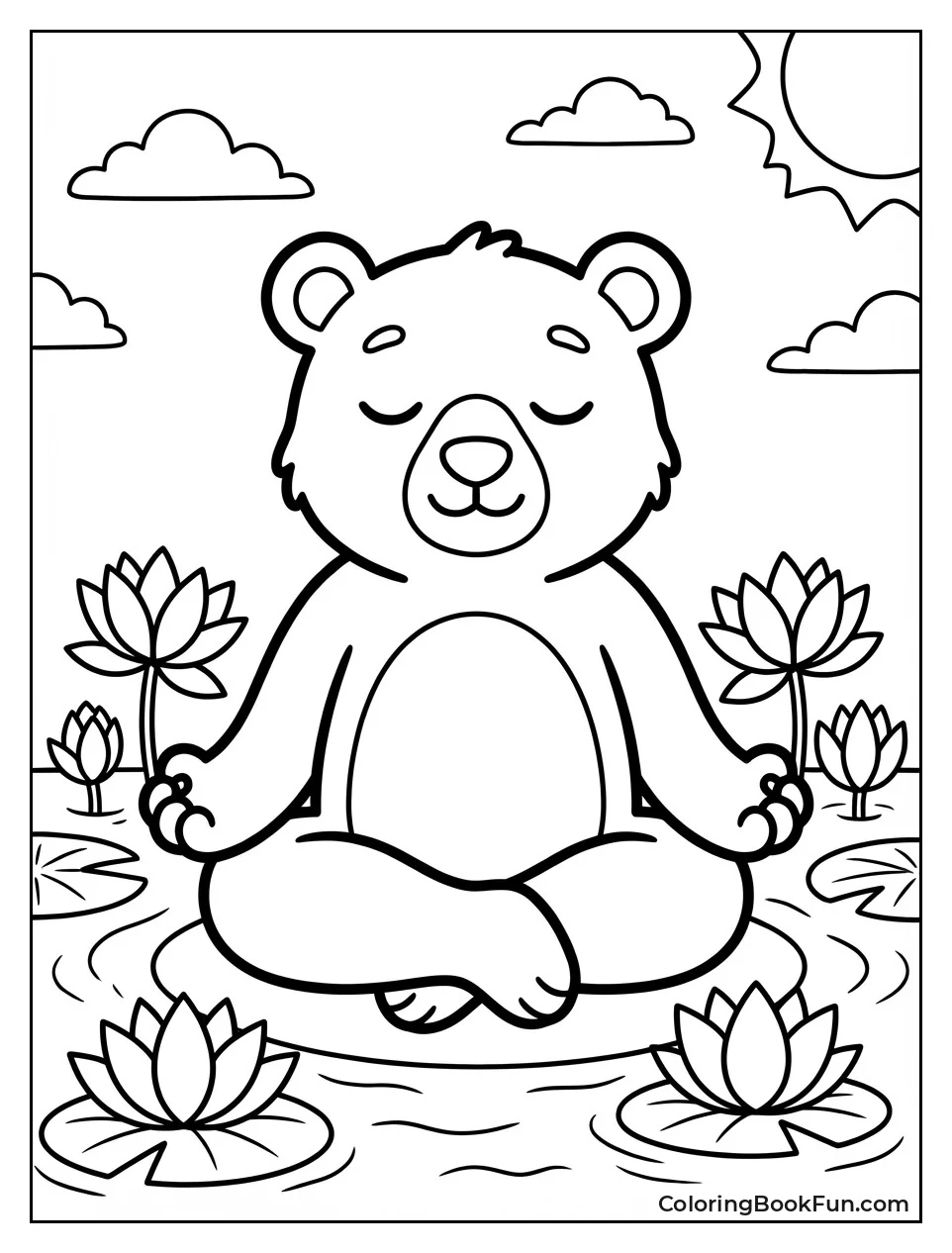 Relaxed Zen Bear