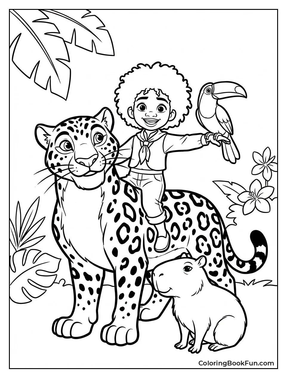 Antonio with Jungle Animal Friends
