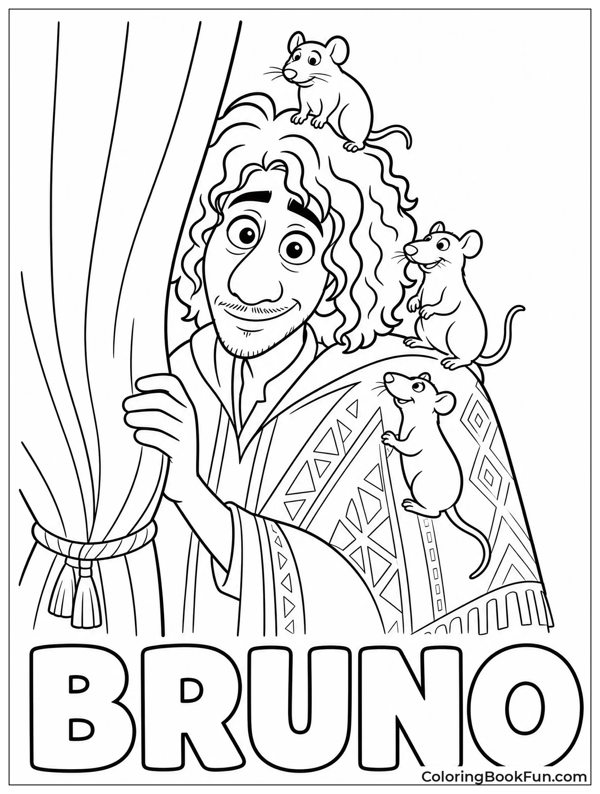 Bruno Peeks with Rats