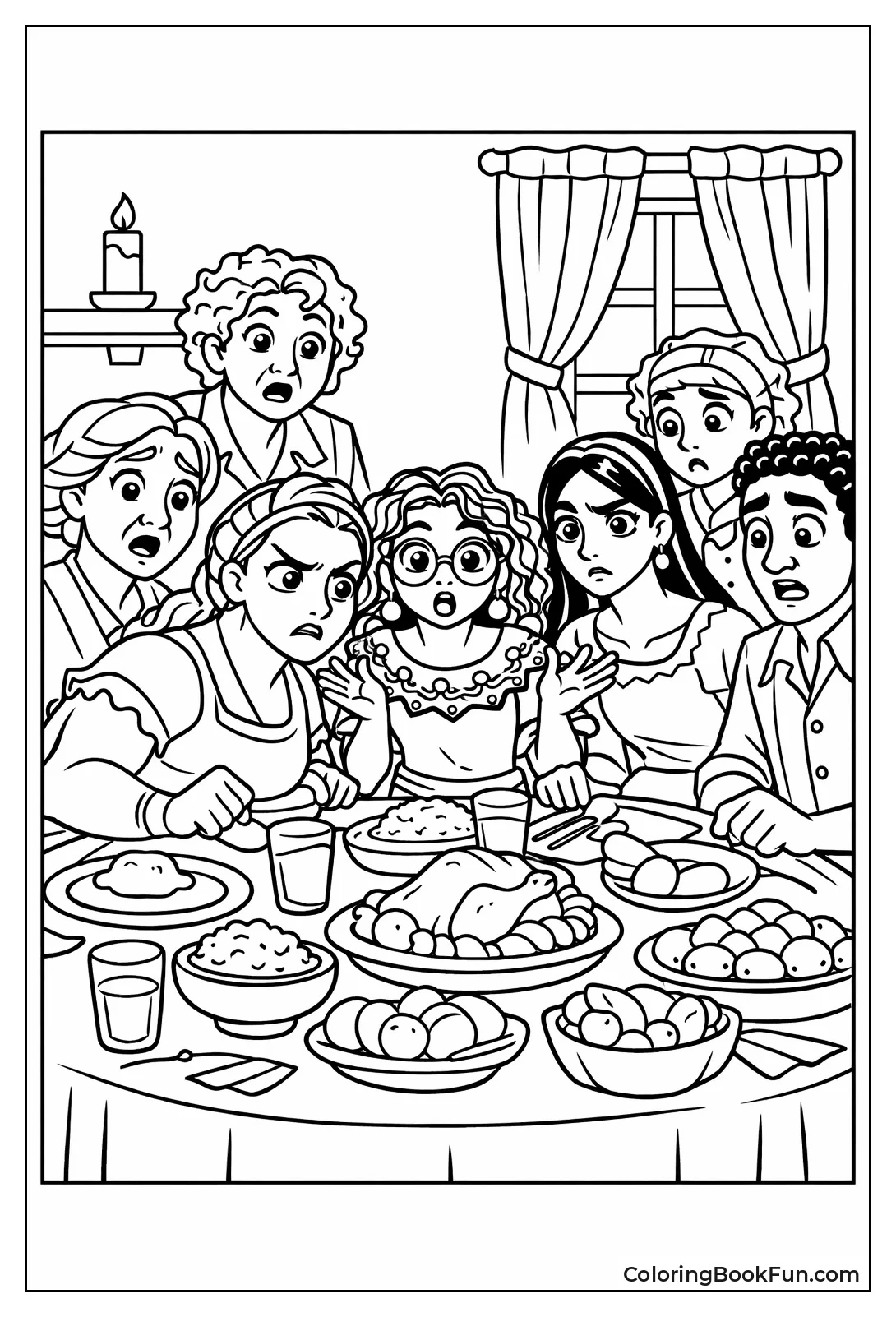 Madrigals at Chaotic Dinner Table