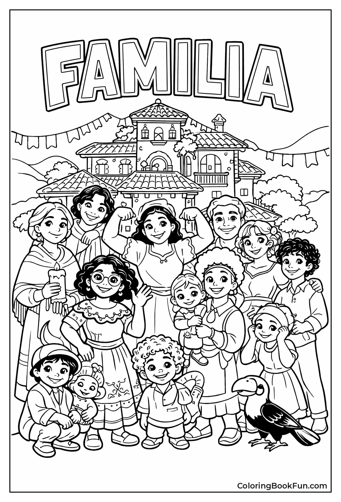 Madrigal Family before Casita