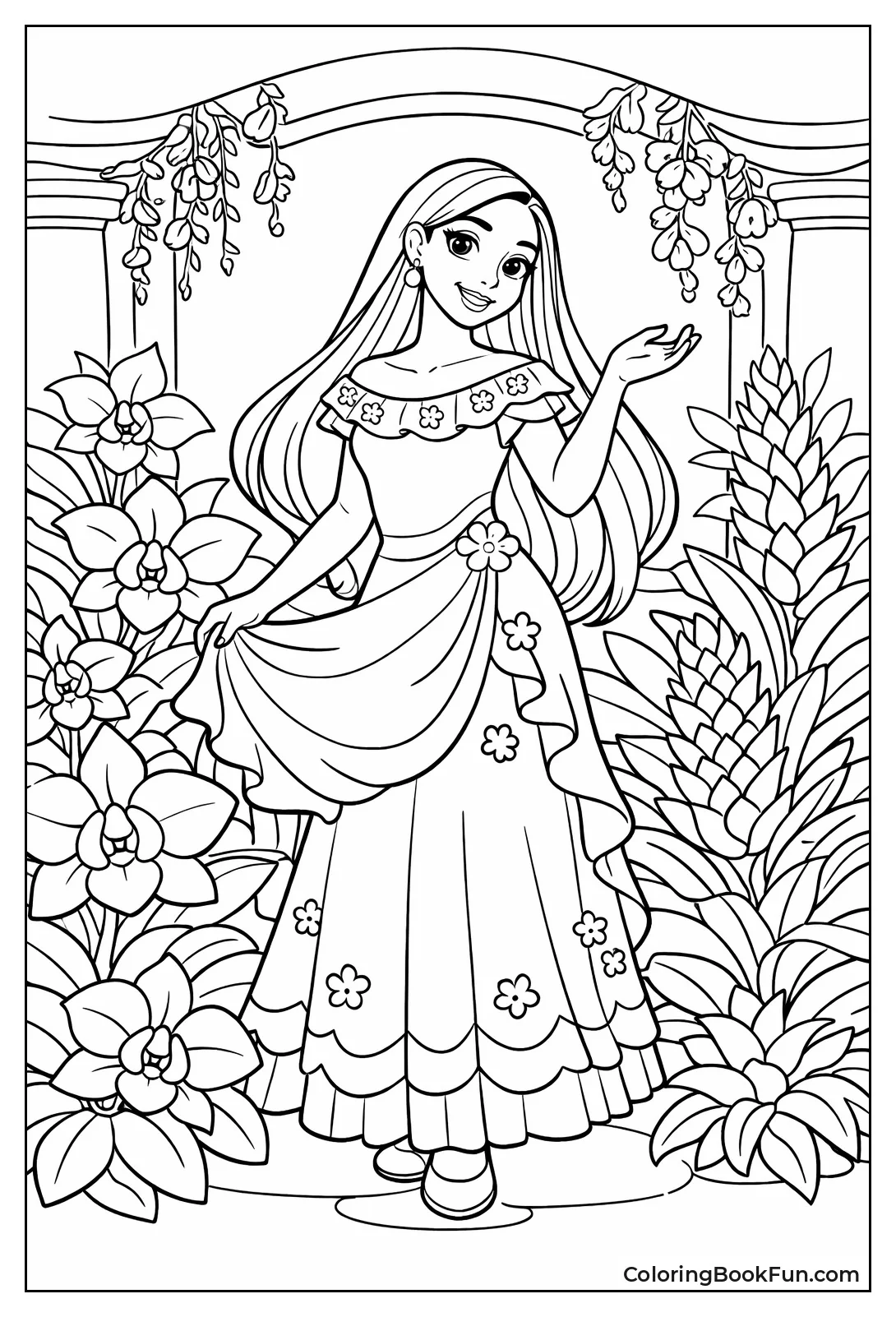 Isabela in Flower Room