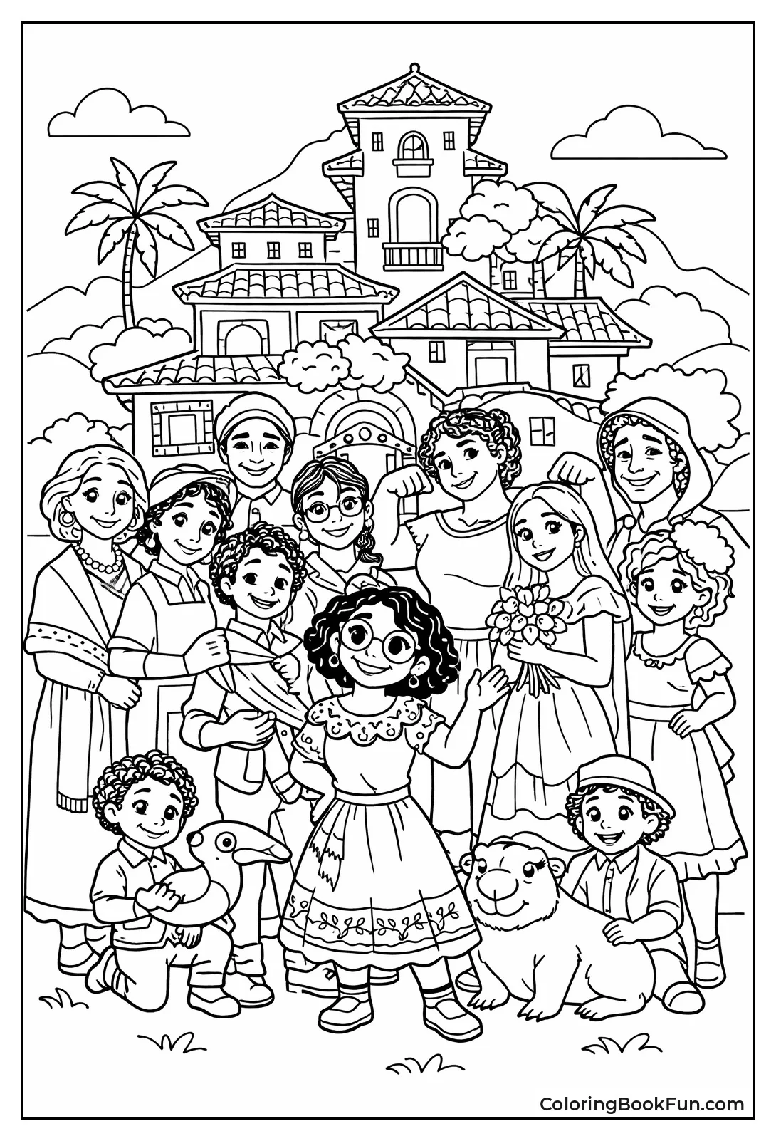 Madrigal Family Outside Casita