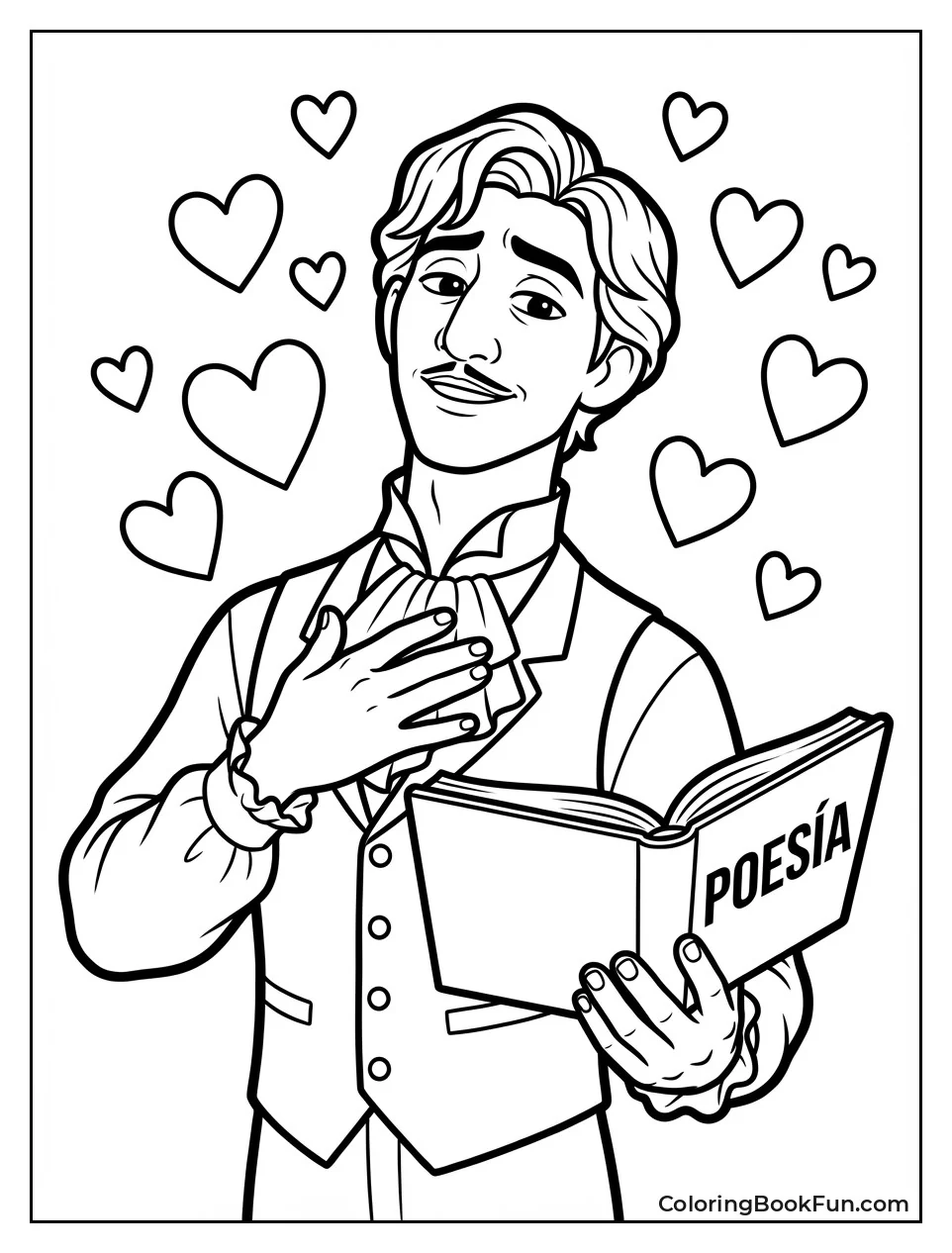 Mariano Poses with Poetry