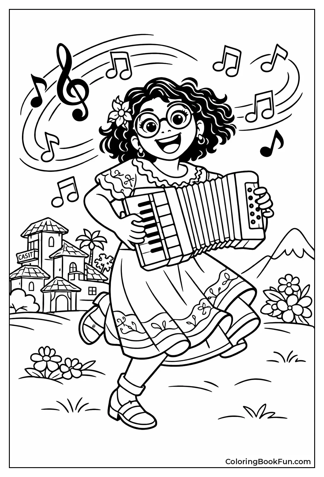 Mirabel Plays Energetic Accordion