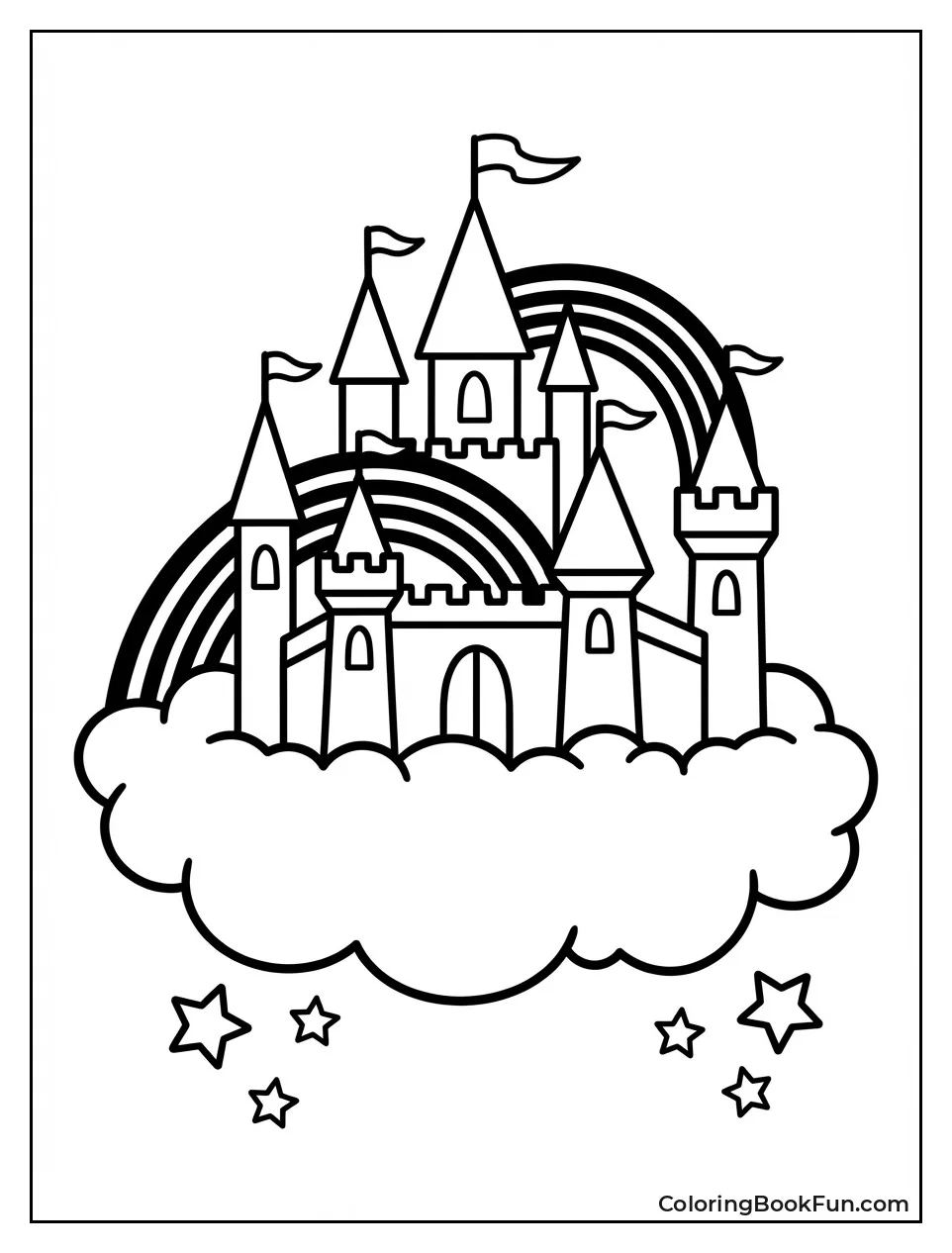 Castle Floating on Clouds