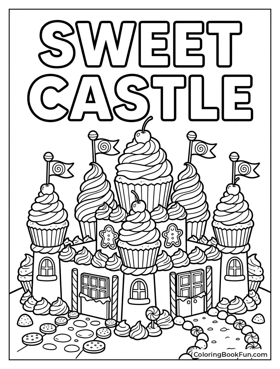 Cupcake Castle with Frosting