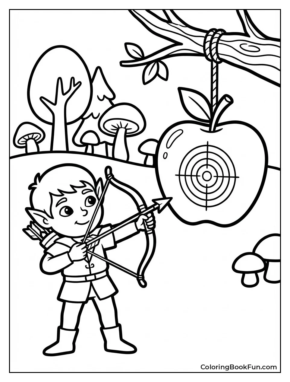 Elf Aiming at Target