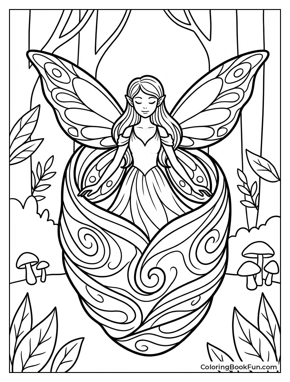 Fairy from Glowing Cocoon