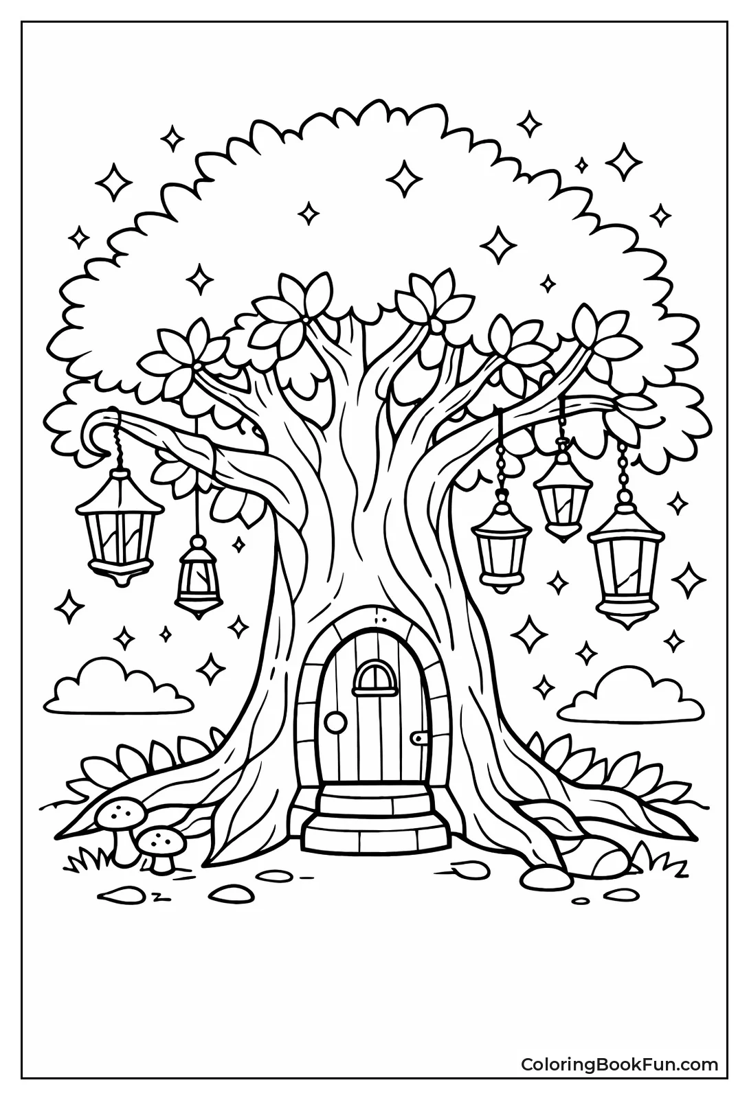 Fairy Tree with Door