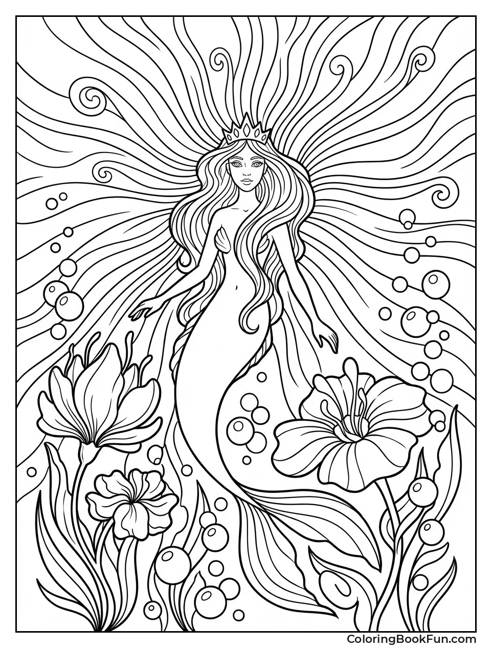 Enchanted Mermaid Glowing Brightly