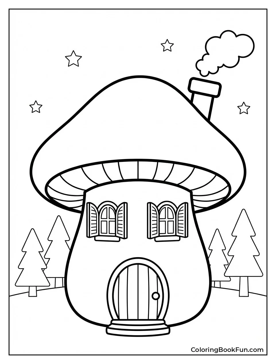 Mushroom Shaped Fairy House