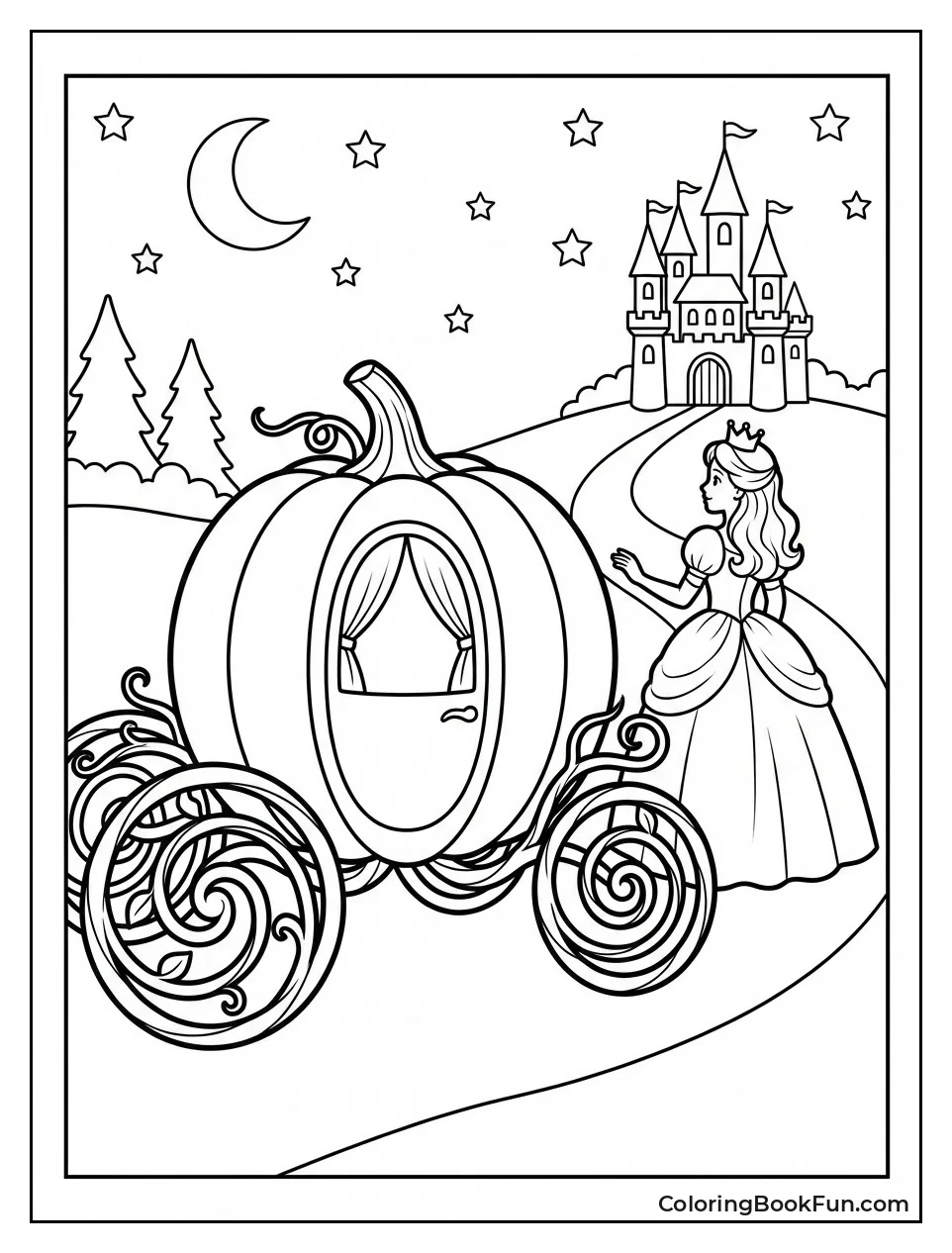 Pumpkin Shaped Magic Carriage