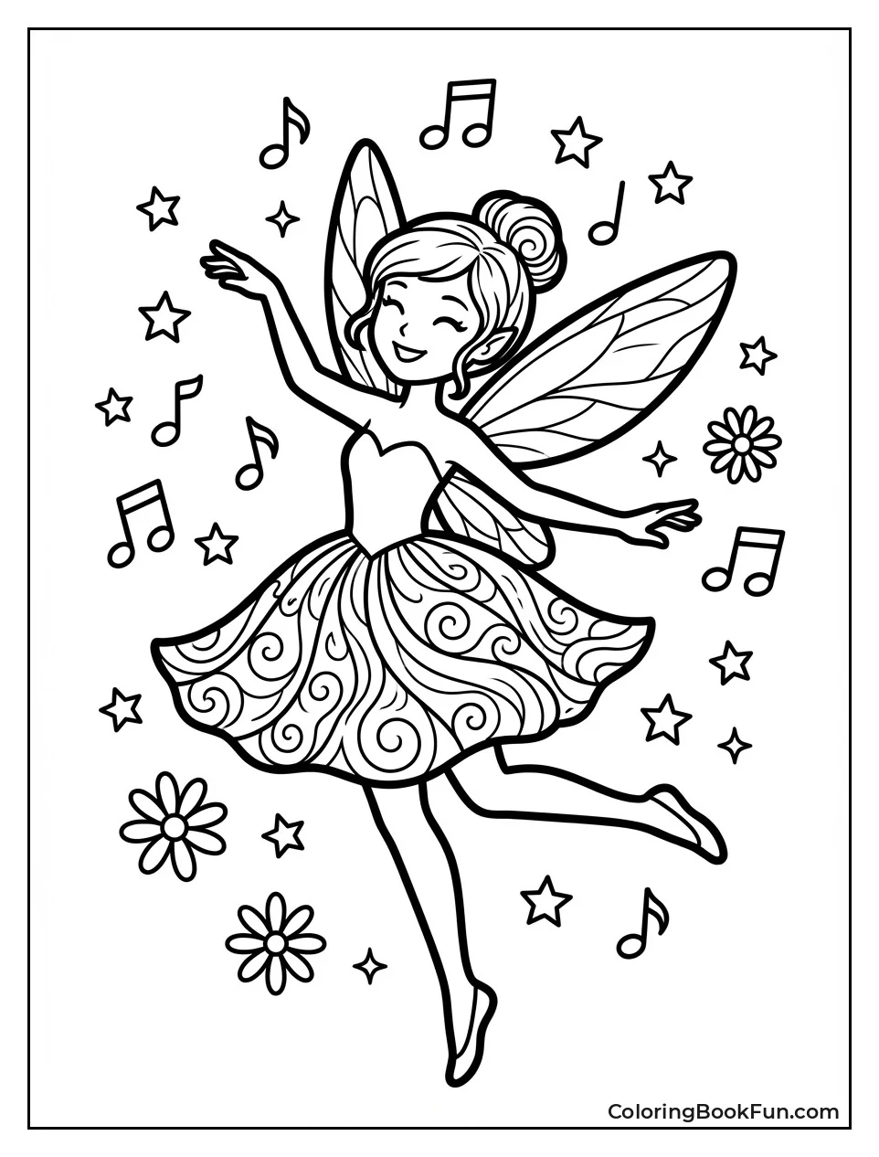Twirling Fairy in Dance