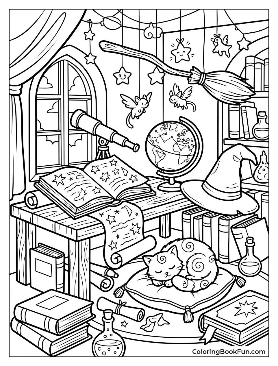 Wizard's Cluttered Study