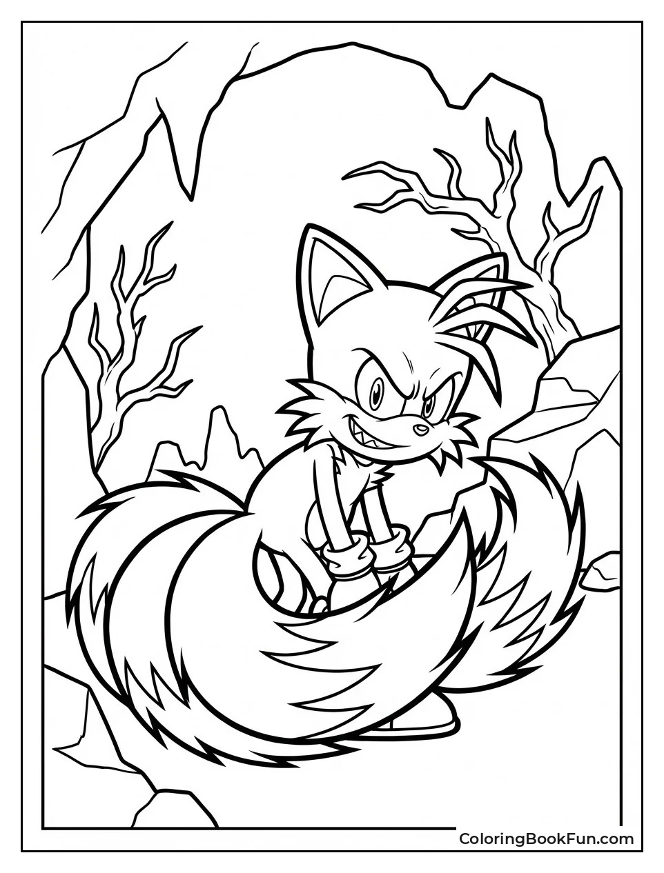 Evil Tails Grins Darkly