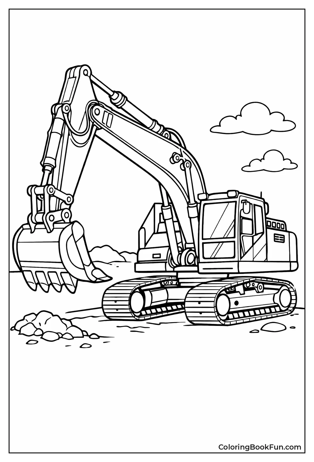 Dynamic Three Quarter Excavator Swing