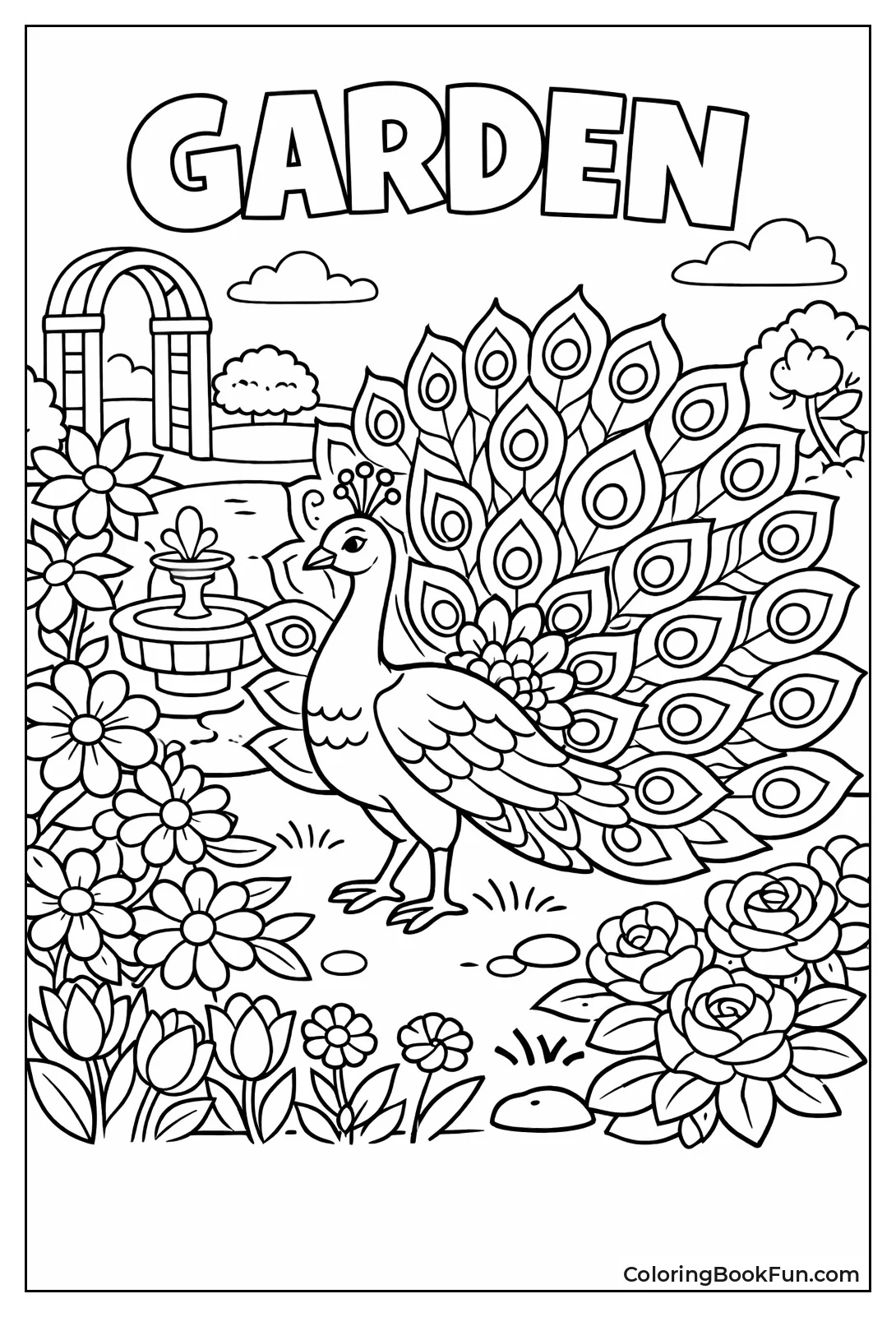 Exotic Garden Peacock