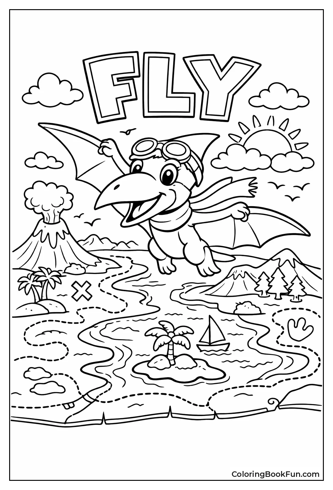 Explorer Pterodactyl with Goggles