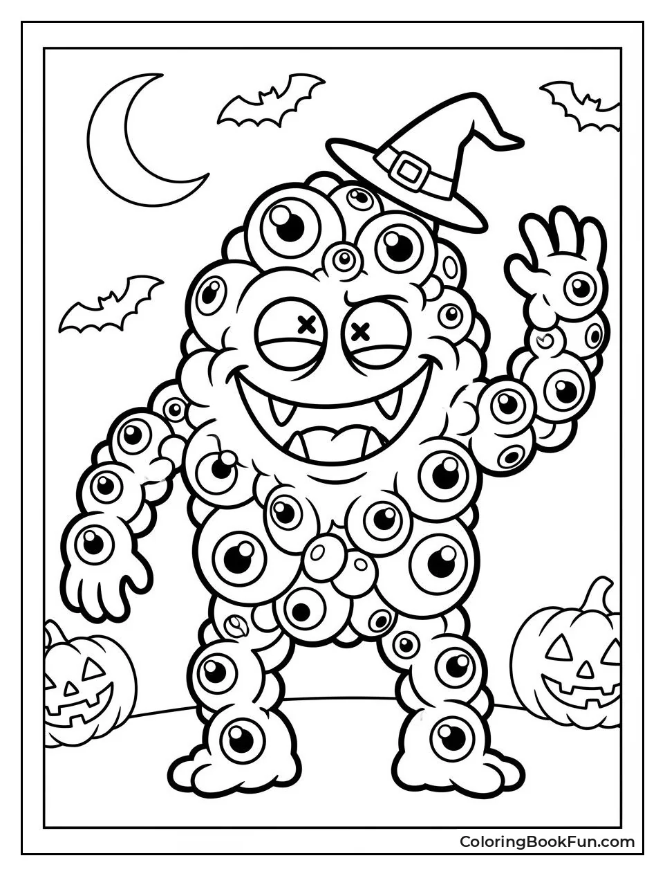 Stacked Eyeball Wobbly Monster