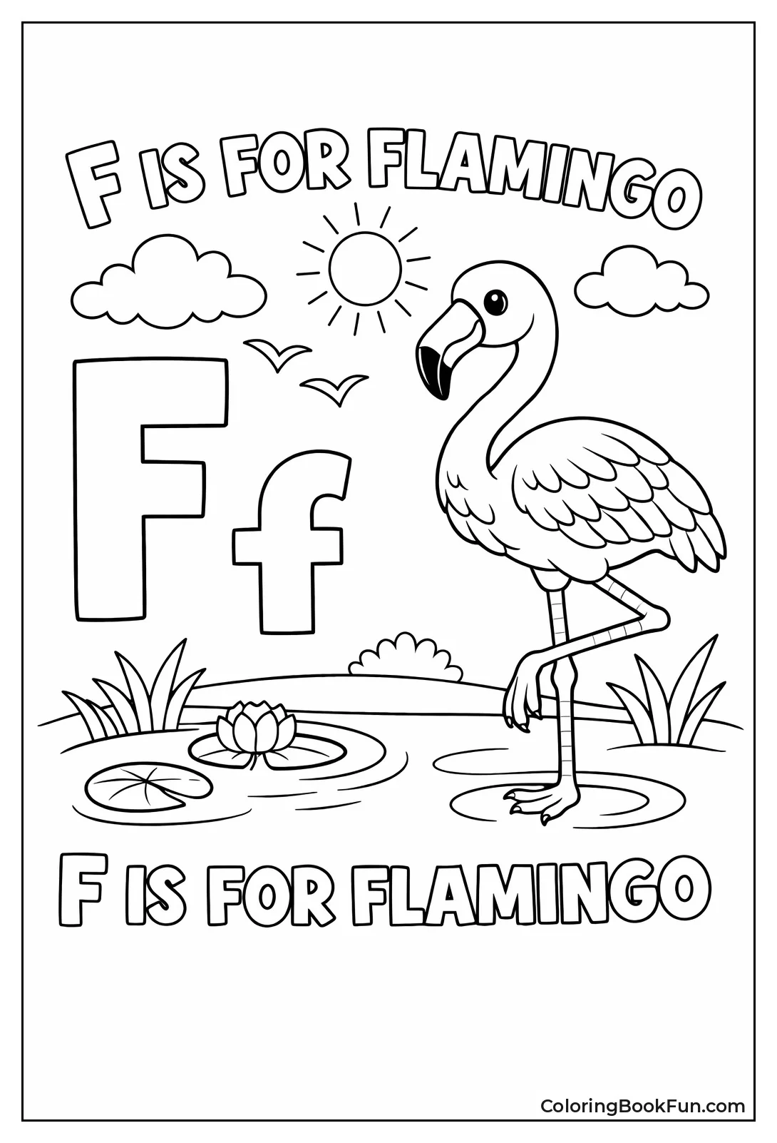 F is for Flamingo