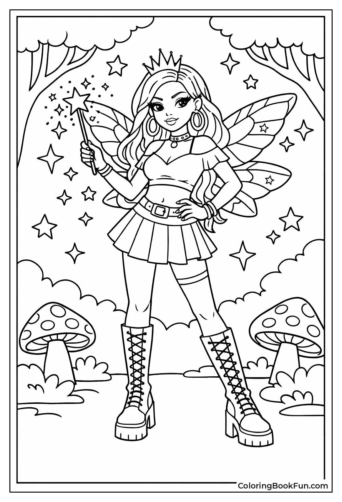 Fairy Baddie Spreads Sparkling Wings
