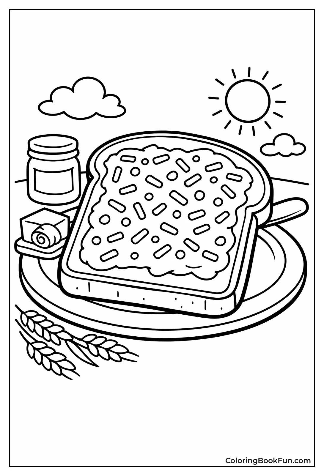 Sprinkled Colorful Fairy Bread