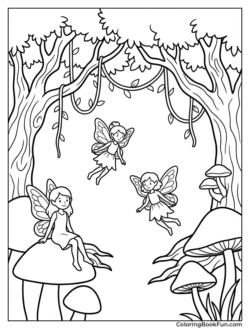 Fairies in Enchanted Glade