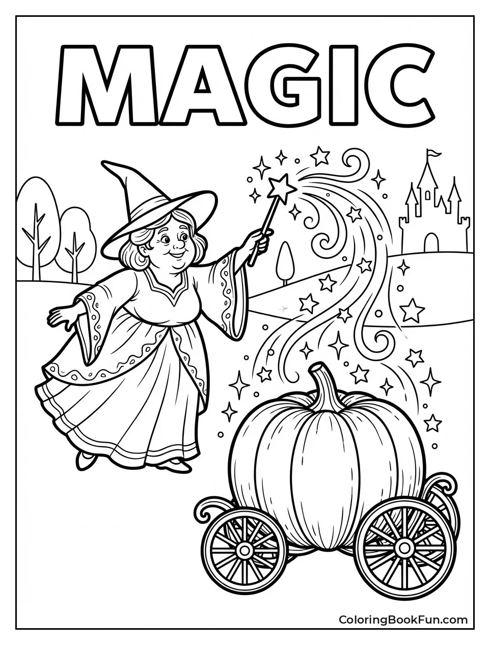 Godmother Waving Magic Wand