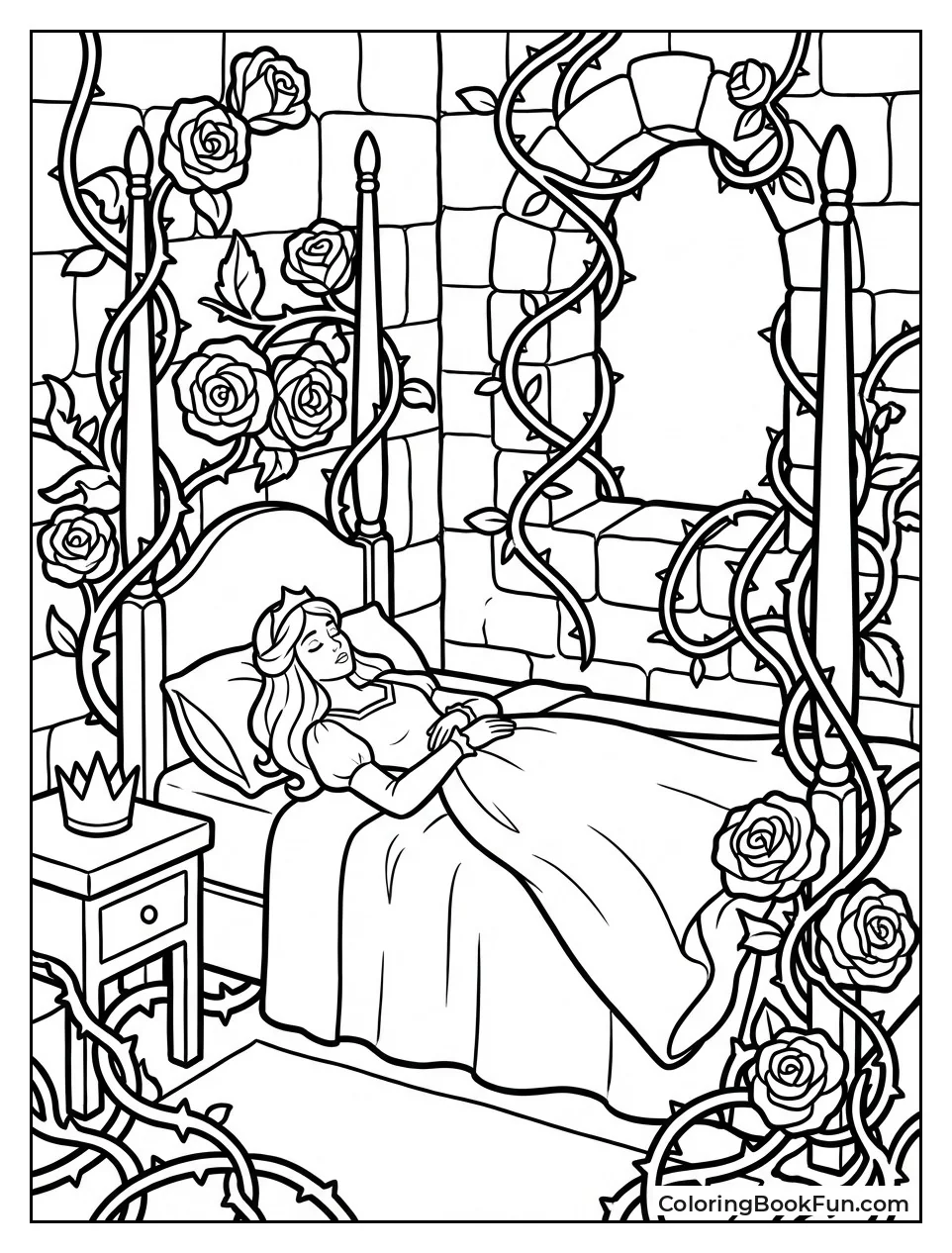 Sleeping Princess in Thorns