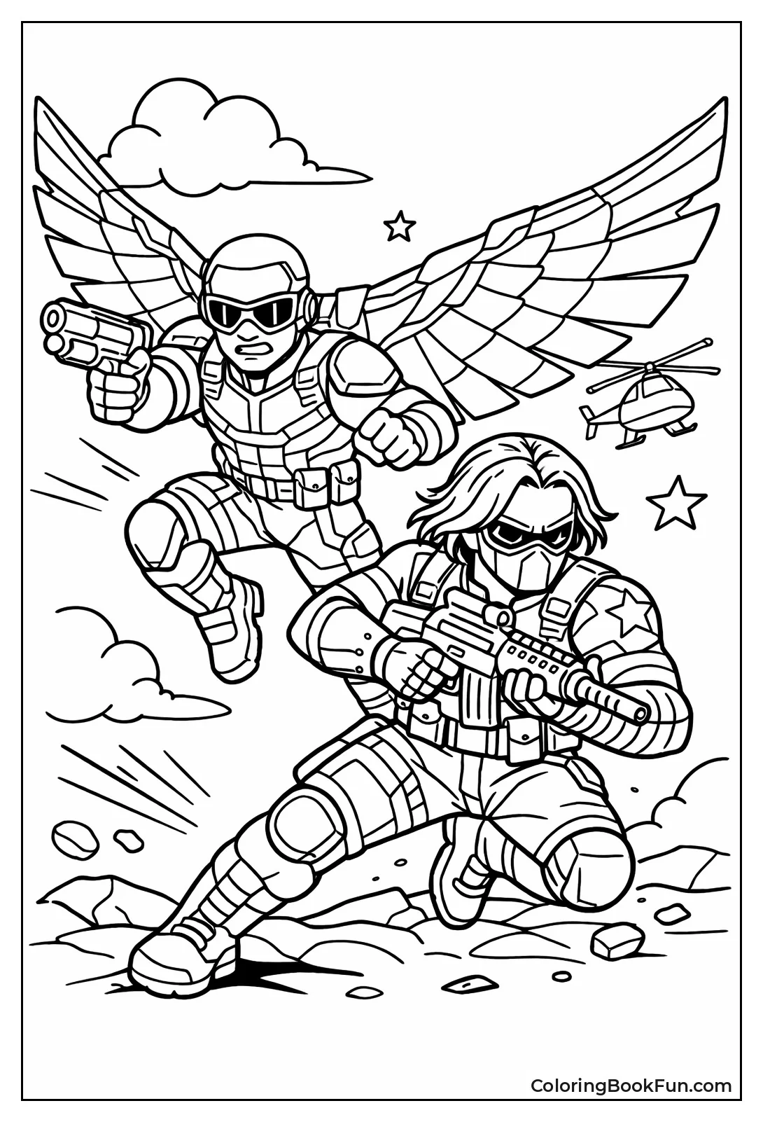 Falcon Teams with Soldier