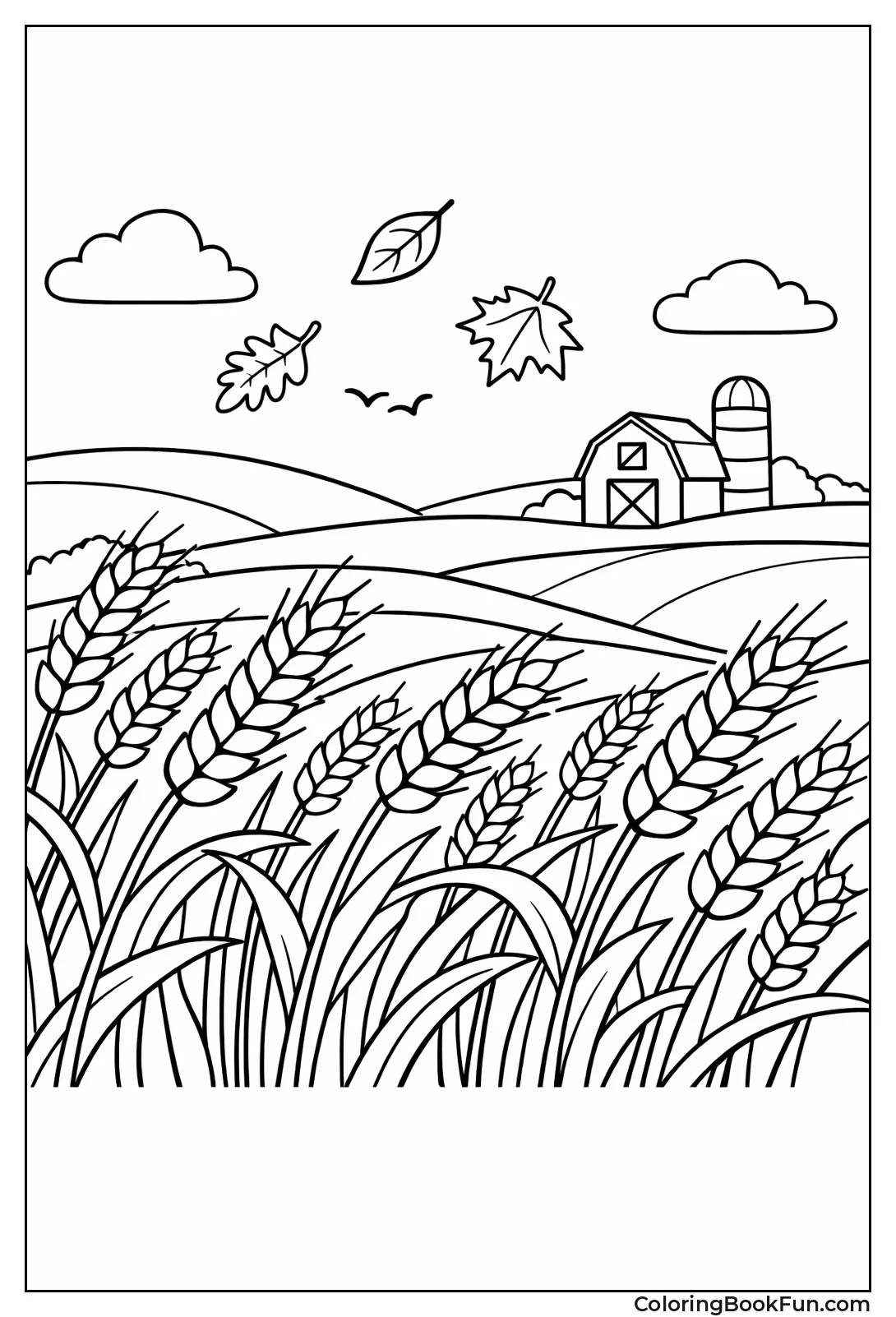 Golden Wheat Waves Gently